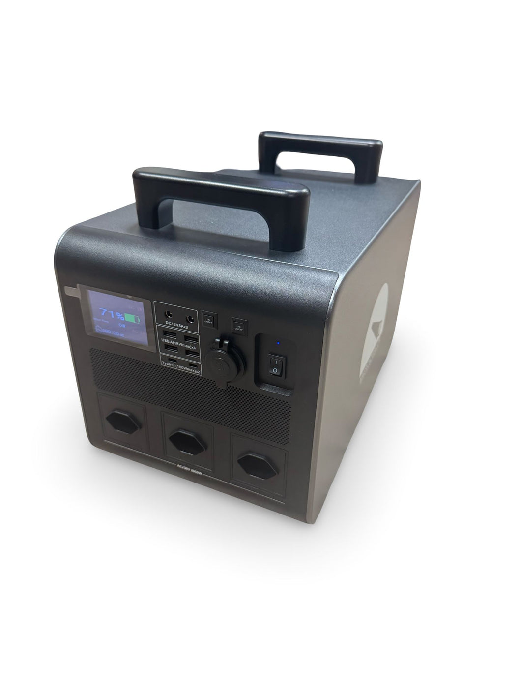 Powerbank 1920Wh mit 2000W 230V Wechselrichter, USB und Zigarettenanzünder, mit MPPT Solar