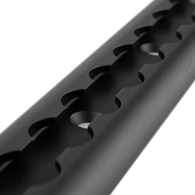 Rail Airlin en aluminium avec trou, rail d'arrimage semi-circulaire, 1m de long, noir ou argenté, largeur 50mm