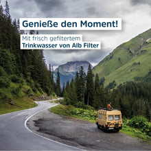Laden Sie das Bild in den Galerie-Viewer, Alb Filter® FUSION Active+Nano Trinkwasserfilter | Camping-Set: Mobil GEKA inkl. Camping Koffer | Edelstahl Natur