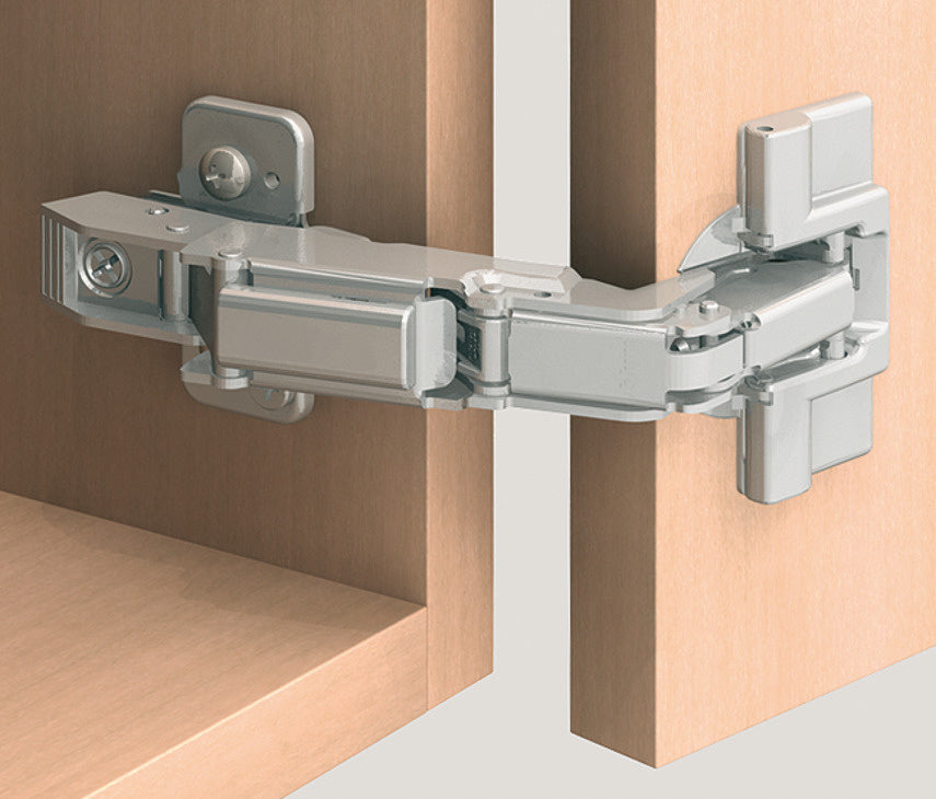 Cerniera a scodellino, Blum Clip Top 170°, cerniera angolare per porte con angolo di apertura particolarmente ampio per l'avvitamento
