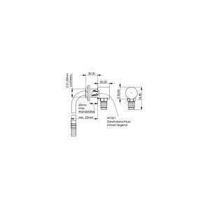 Camper-Dusche "Warmwasser" aus Edelstahl von Queensize Camper