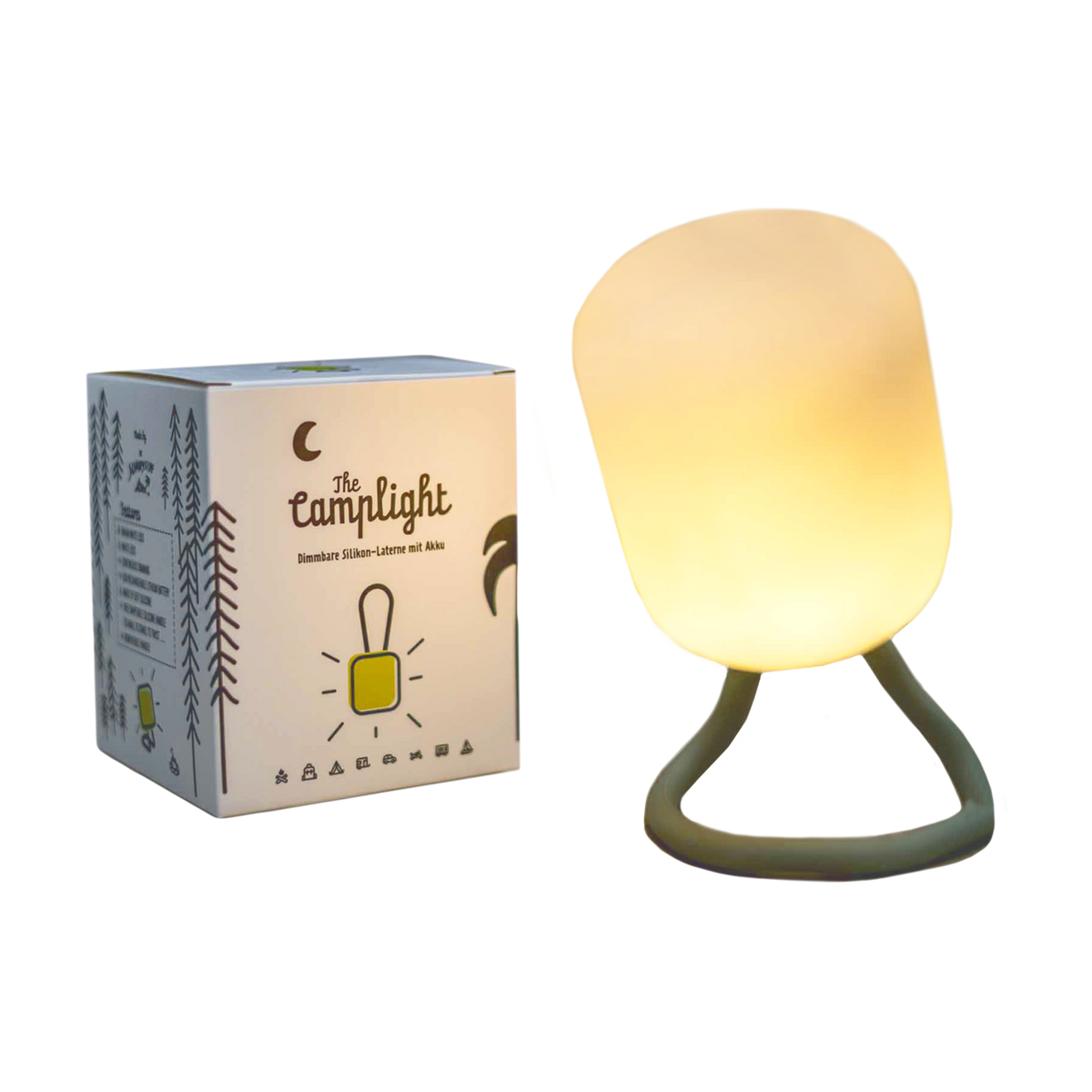 The Camplight - Silicone lantern with rechargeable battery