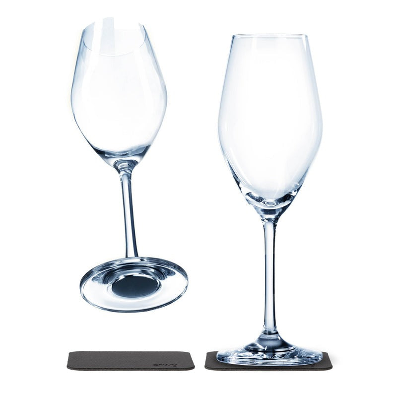 Silwy Magnet-Kristallgläser CHAMPAGNER 2er Set