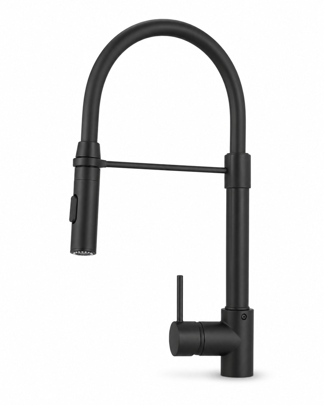 Edelstahl Wasserhahn mit Pull-Down-Brause und Luftsprudler, "Lucca"