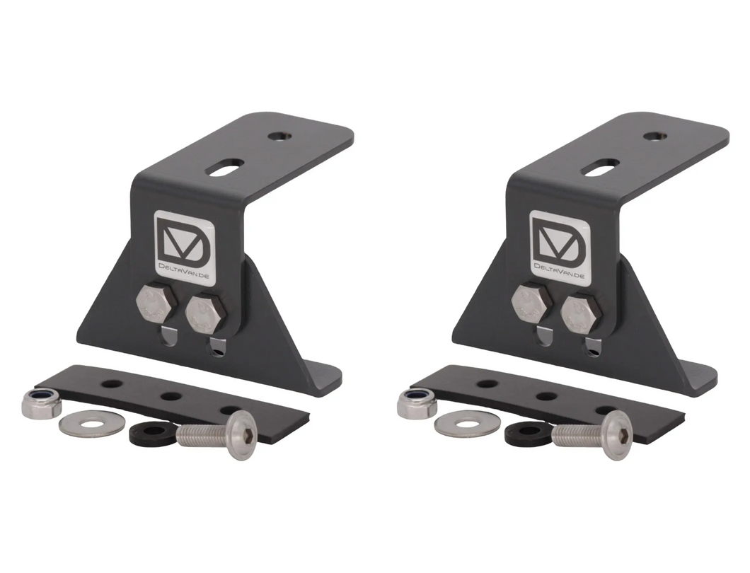 2Stk. MB SPRINTER / Crafter Montagewinkel für Dachträger mit Gummiunterlage oder Gewindeplatten
