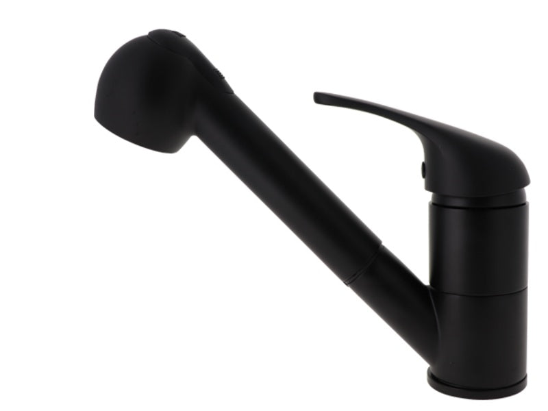 Mitigeur KING avec douche extensible ORIGINAL (jet + douchette) noir mat, robinet et/ou douche