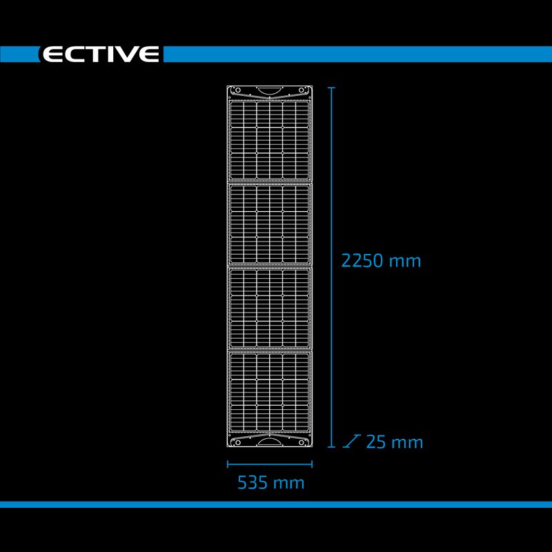 ECTIVE MSP 200 SunDock modulo solare pieghevole da 200W