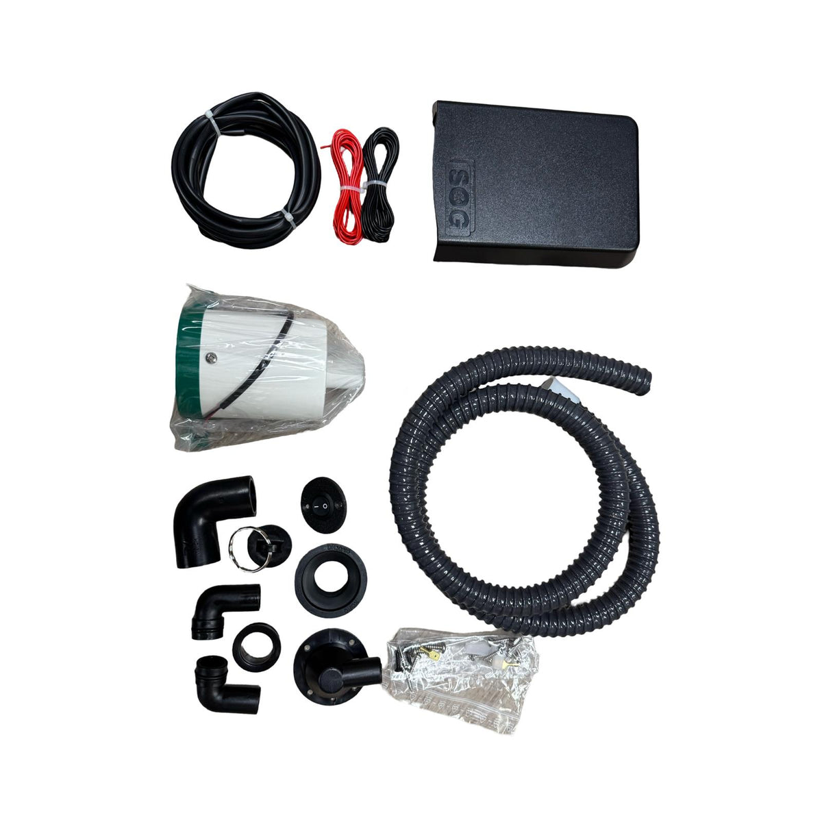 SOG® Trockentrenntoiletten Lüfterset Universal, deckel Schwarz