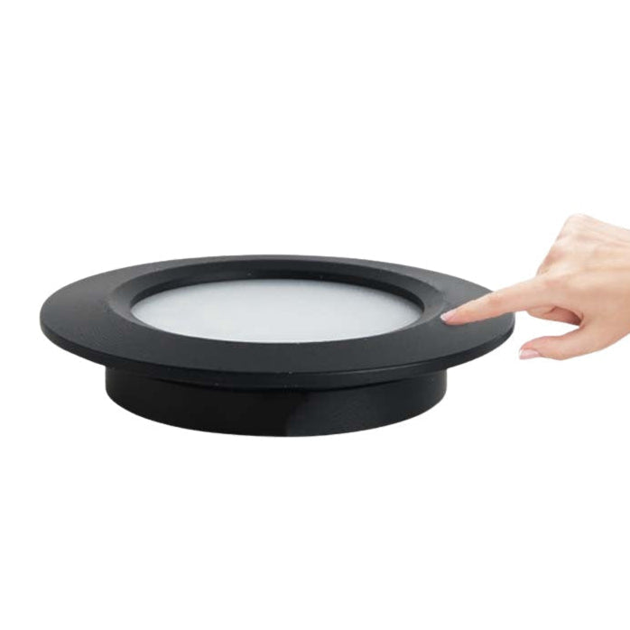 Luce LED da incasso a 12V bianco caldo/freddo, argento, bianco o nero, INCLUSO dimmer a sfioramento