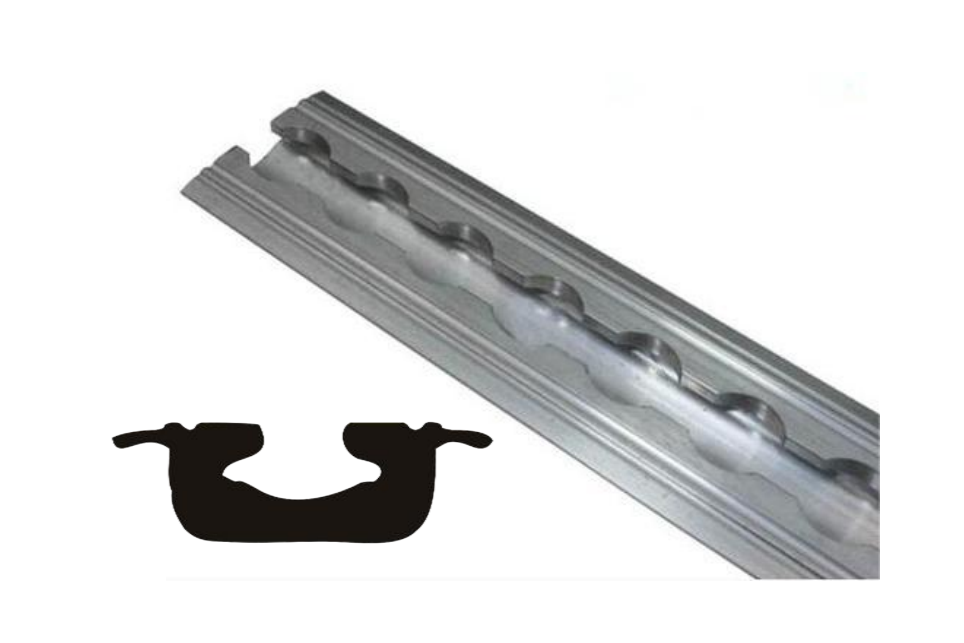 Binario di linea aerea per l'incasso, 96 cm