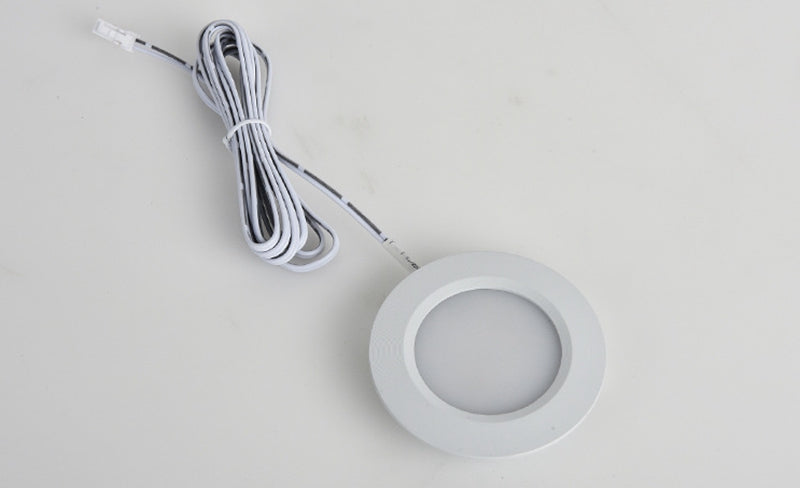 Luce LED da incasso a 12V bianco caldo/freddo, argento, bianco o nero, INCLUSO dimmer a sfioramento