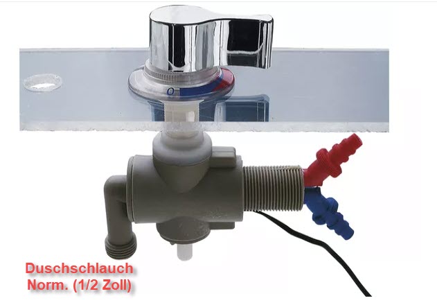 Miscelatore sottobanco Reich Mono-Mix UT con microinterruttore cromato