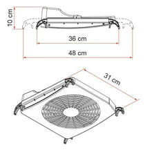 Laden Sie das Bild in den Galerie-Viewer, Fiamma Turbo Kit Ventilator 12 V für Dachhauben von 40 x 40 - 50 x 70 cm