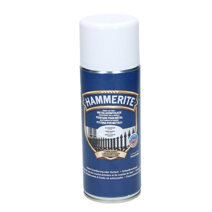 Hammerite Metall-Schutzlack Spray Weiss Glänzend 400 ml