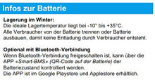 Laden Sie das Bild in den Galerie-Viewer, 300Ah Lithium Batterie LiFePo4, inkl. Bluetooth und BMS