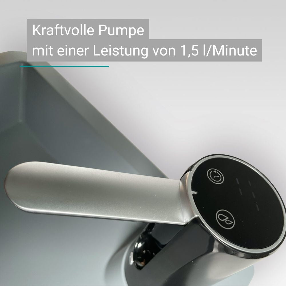 Trelino® Splash S / L • mobiles Waschbecken Weiss / Schwarz und mit oder ohne Deckel