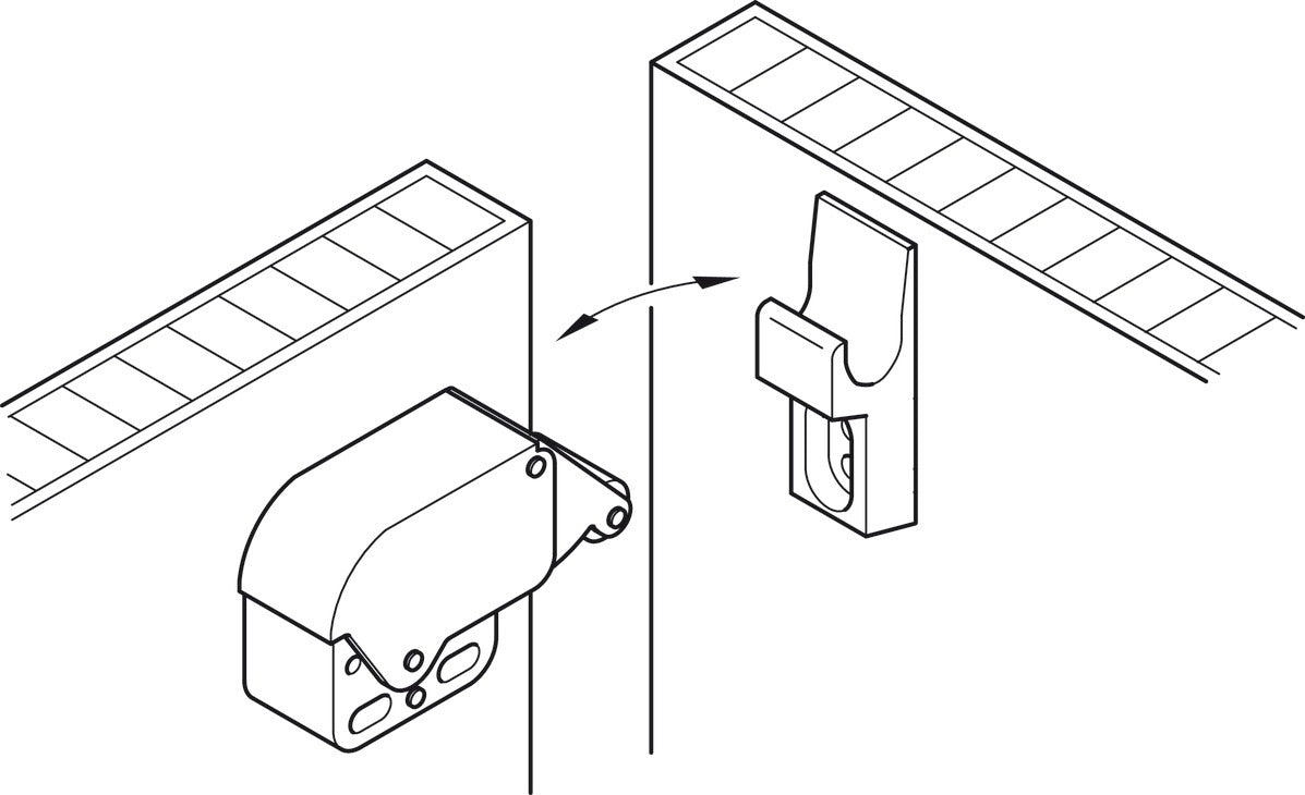 Federschnapp-Verschluss, Mini-Latch, zum Schrauben, Schnäpper, Drucköffner