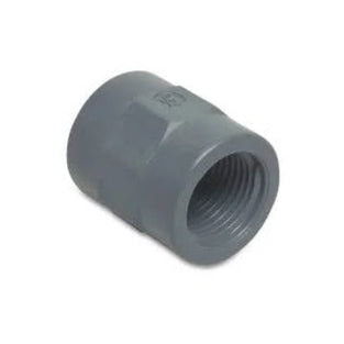 PP- Muffe 2fach 1/2" Innengewinde - Grau