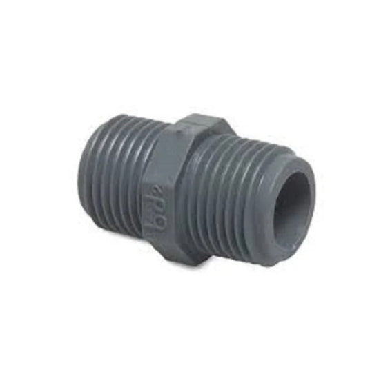 Nipplo riduttore in PP 1/2" AG x 3/8" AG - grigio