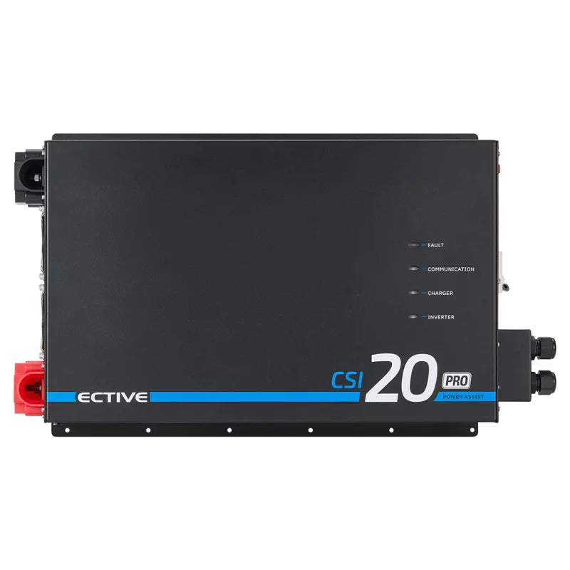 ECTIVE CSI 20 PA-RCD PRO Onduleur sinusoïdal 2000W/12V avec priorité au réseau et chargeur 125 A / 1500 W