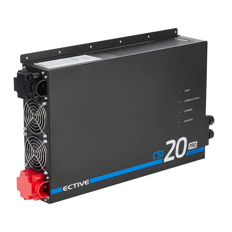 ECTIVE CSI 20 PA-RCD PRO Onduleur sinusoïdal 2000W/12V avec priorité au réseau et chargeur 125 A / 1500 W