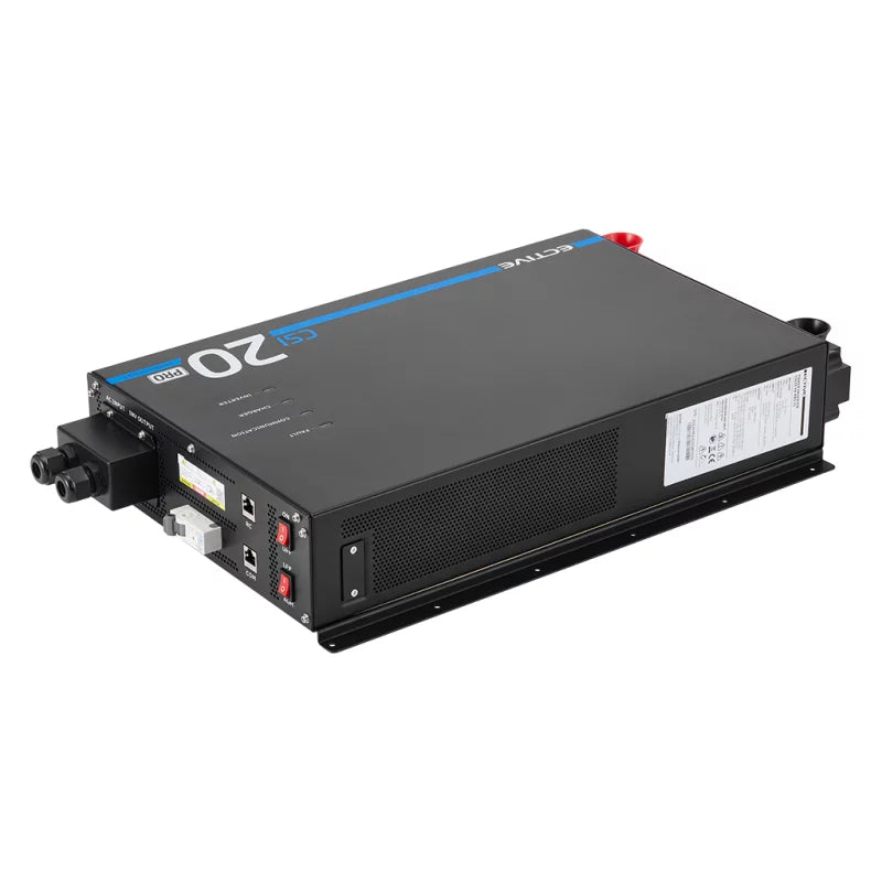 ECTIVE CSI 20 PA-RCD PRO Onduleur sinusoïdal 2000W/12V avec priorité au réseau et chargeur 125 A / 1500 W