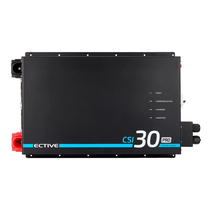 ECTIVE CSI 30 PA-RCD PRO 3000W/12V Sinus-Wechselrichter mit Netzvorrangschaltung und 125 A / 1500 W Ladegerät