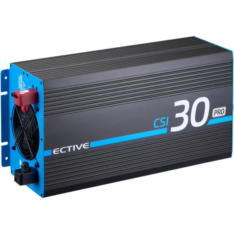 ECTIVE CSI 30 PRO Onduleur sinusoïdal 3000W/12V avec priorité au réseau et chargeur de batterie