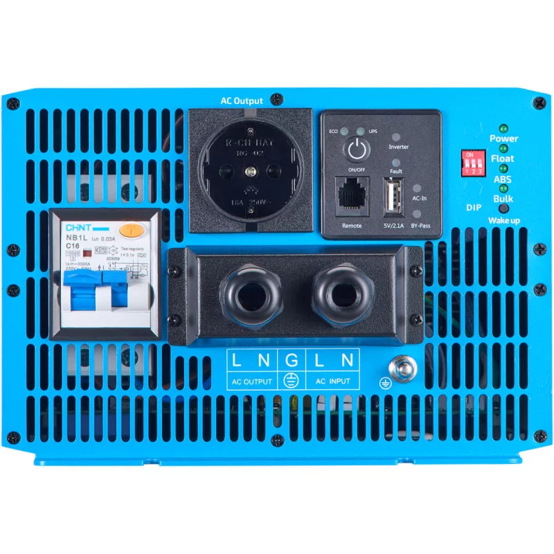 ECTIVE CSI 30 PRO Onduleur sinusoïdal 3000W/12V avec priorité au réseau et chargeur de batterie