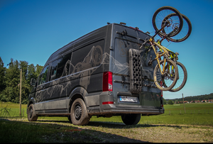 PUSHrack Veloträger / Fahrradträger für fast alle Kastenwagentypen, E-Bike tauglich