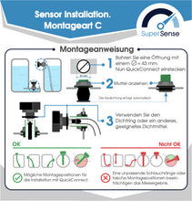 Laden Sie das Bild in den Galerie-Viewer, SuperSense Füllstandsanzeigen mit Bluetooth, verschiedene Ausführungen, programmierbar