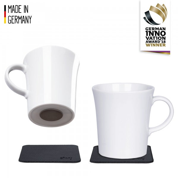 Silwy Tasses à anse magnétique en porcelaine