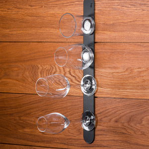 Metall-Leiste 50 cm BLACK für Magnetgläser