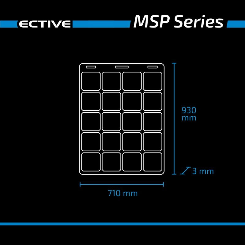 ECTIVE MSP 120 Flex Panneau solaire flexible monocristallin 120W