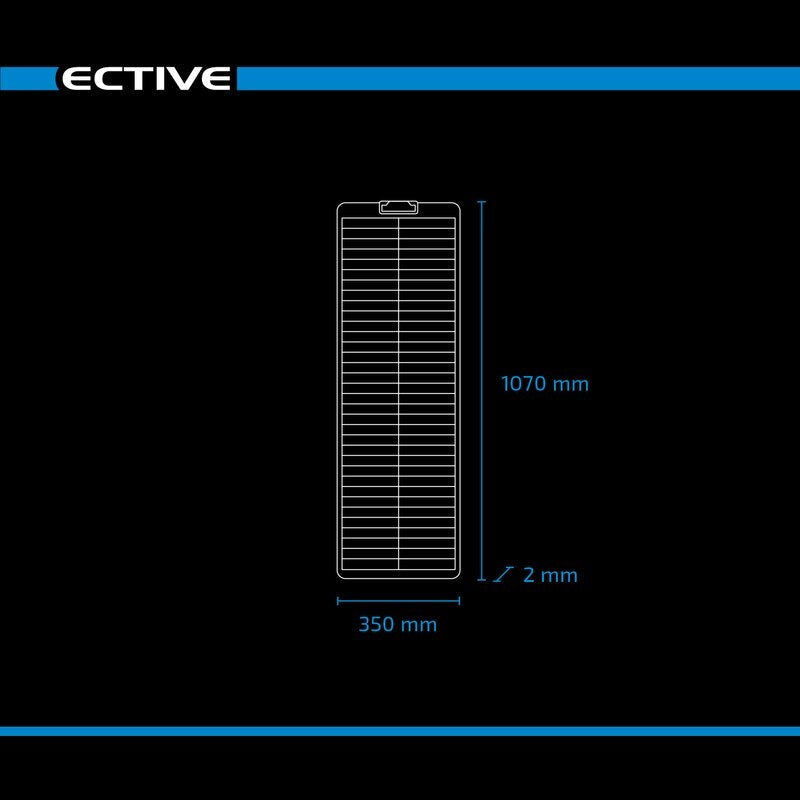 ECTIVE SSP 60 Flex Black bardeau flexible Panneau solaire monocristallin 60W