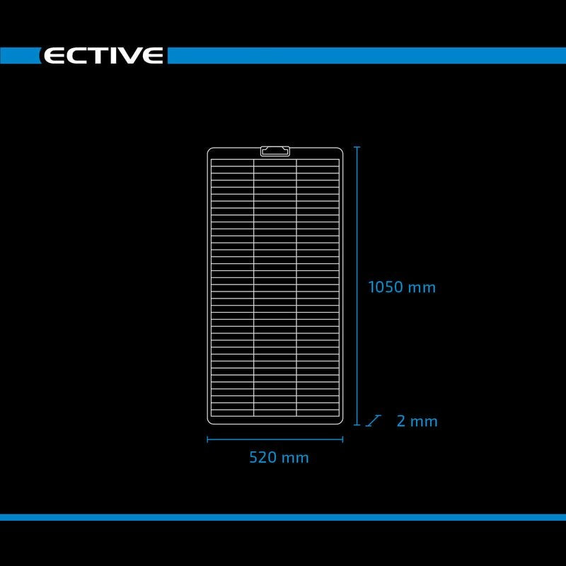 ECTIVE SSP 100 Flex Black bardeau flexible panneau solaire monocristallin 100W