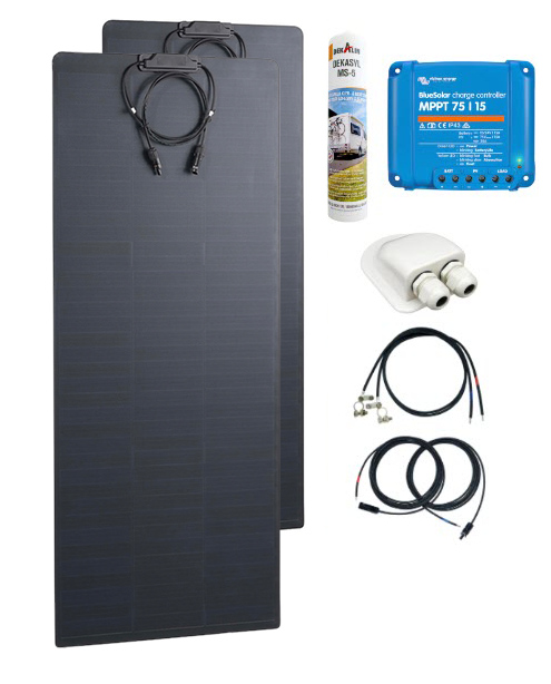 220 Watt Flexi Wohnmobil Camping Solaranlage, 12 Volt SET