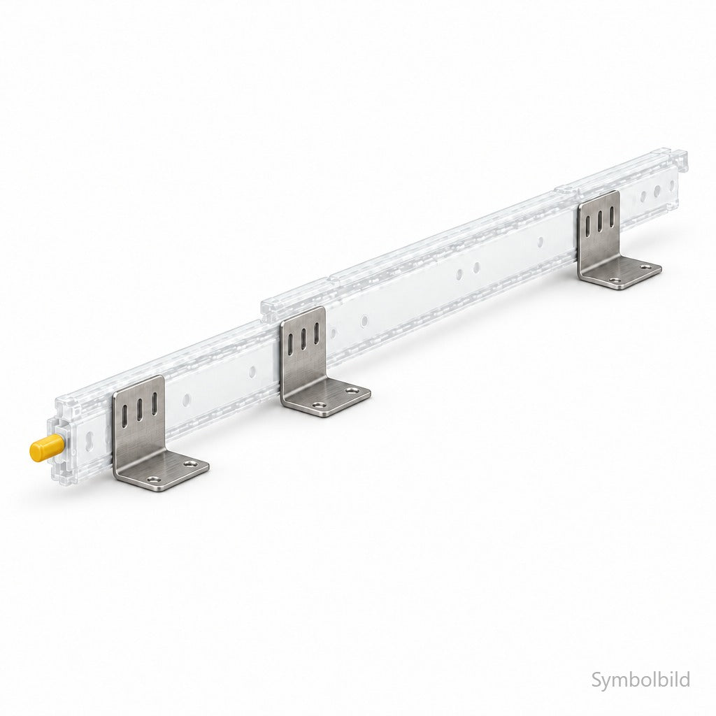 Winkelset innen für Schwerlastschienen bis 220 kg, Variante 300–710 mm (Symbolbild)