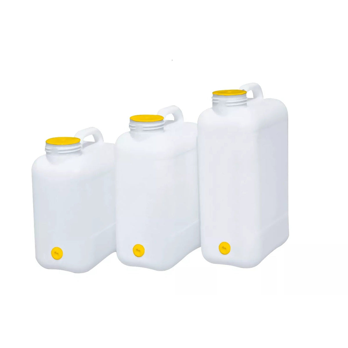 Wasserkanister "Yellowcap" hoch und schmal, 13L oder 16L oder 19L, OHNE DECKEL