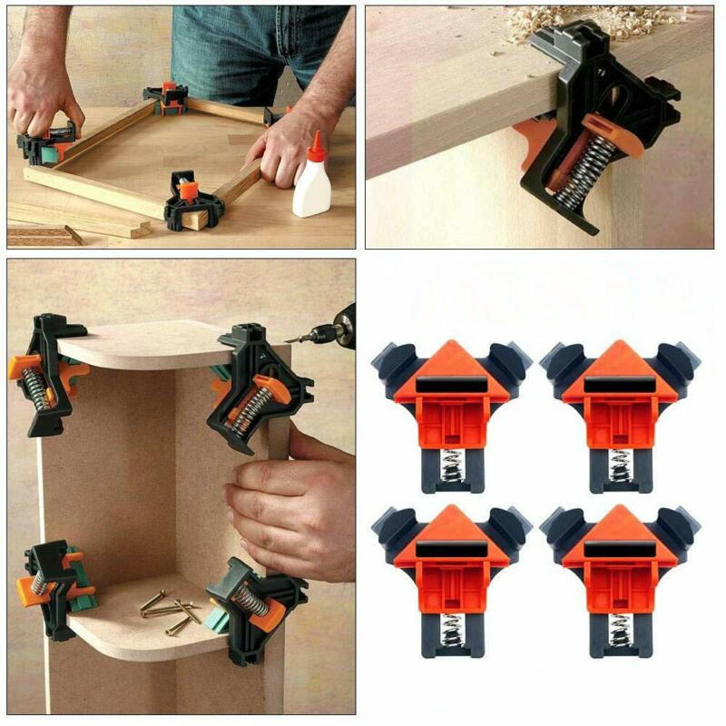 4pcs 90 degree clamp brackets