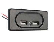 Laden Sie das Bild in den Galerie-Viewer, 12V/24V- USB - Buchse zum Einbau mit zwei USB-Anschlüssen