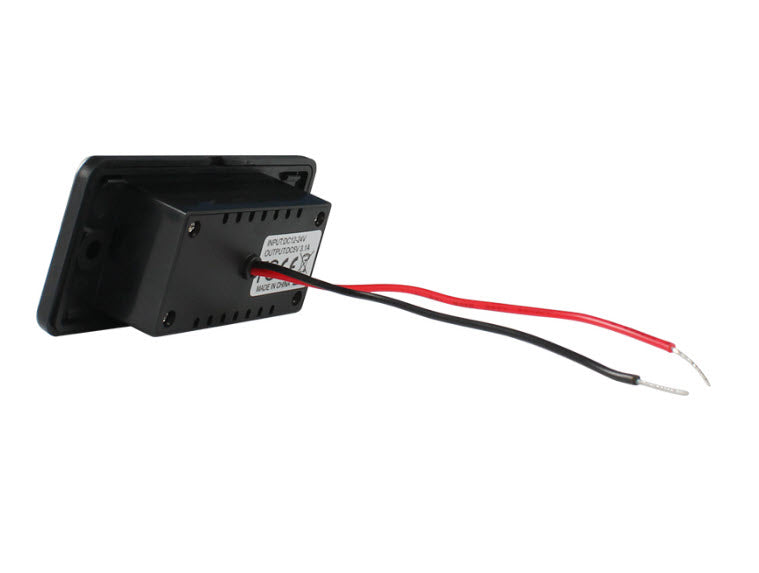 12V/24V- USB - Buchse zum Einbau mit zwei USB-Anschlüssen