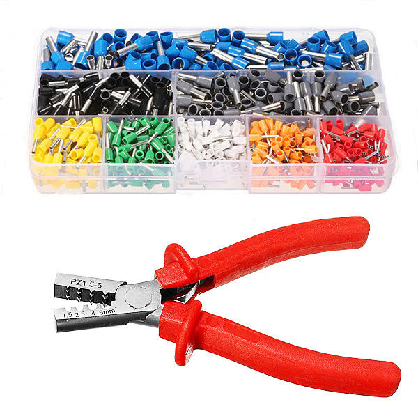 Kit de 800 embouts de câble avec pince