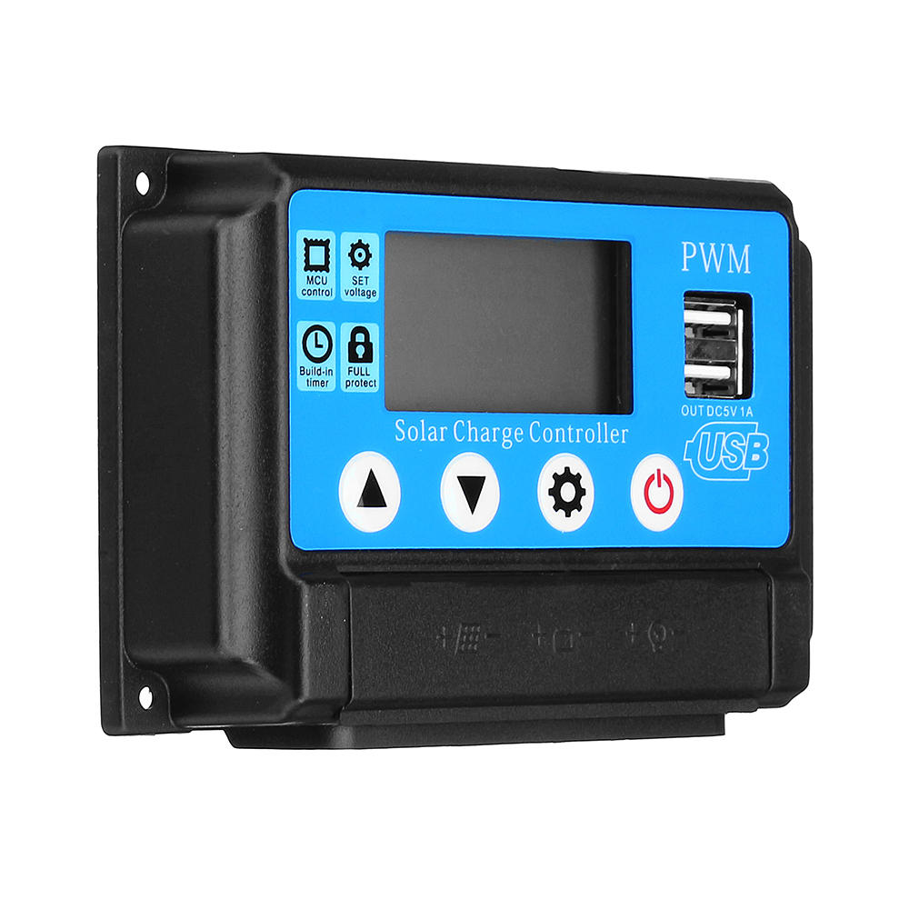 Solar-Laderegler 30A 12V oder 24V PWM und USB