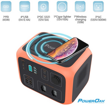 Laden Sie das Bild in den Galerie-Viewer, PowerOak PS6S 500Wh Batterie, inkl. 230V Wechselrichter und Solareingang
