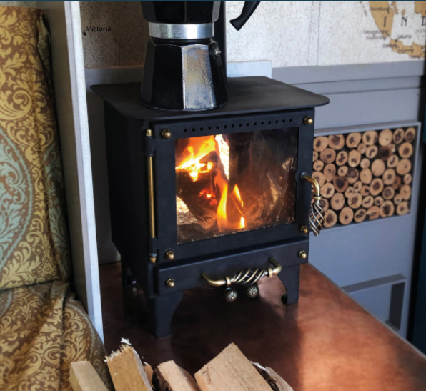 Tiny- Stove mit bis zu 3Kw Heizleistung, made in Switzerland