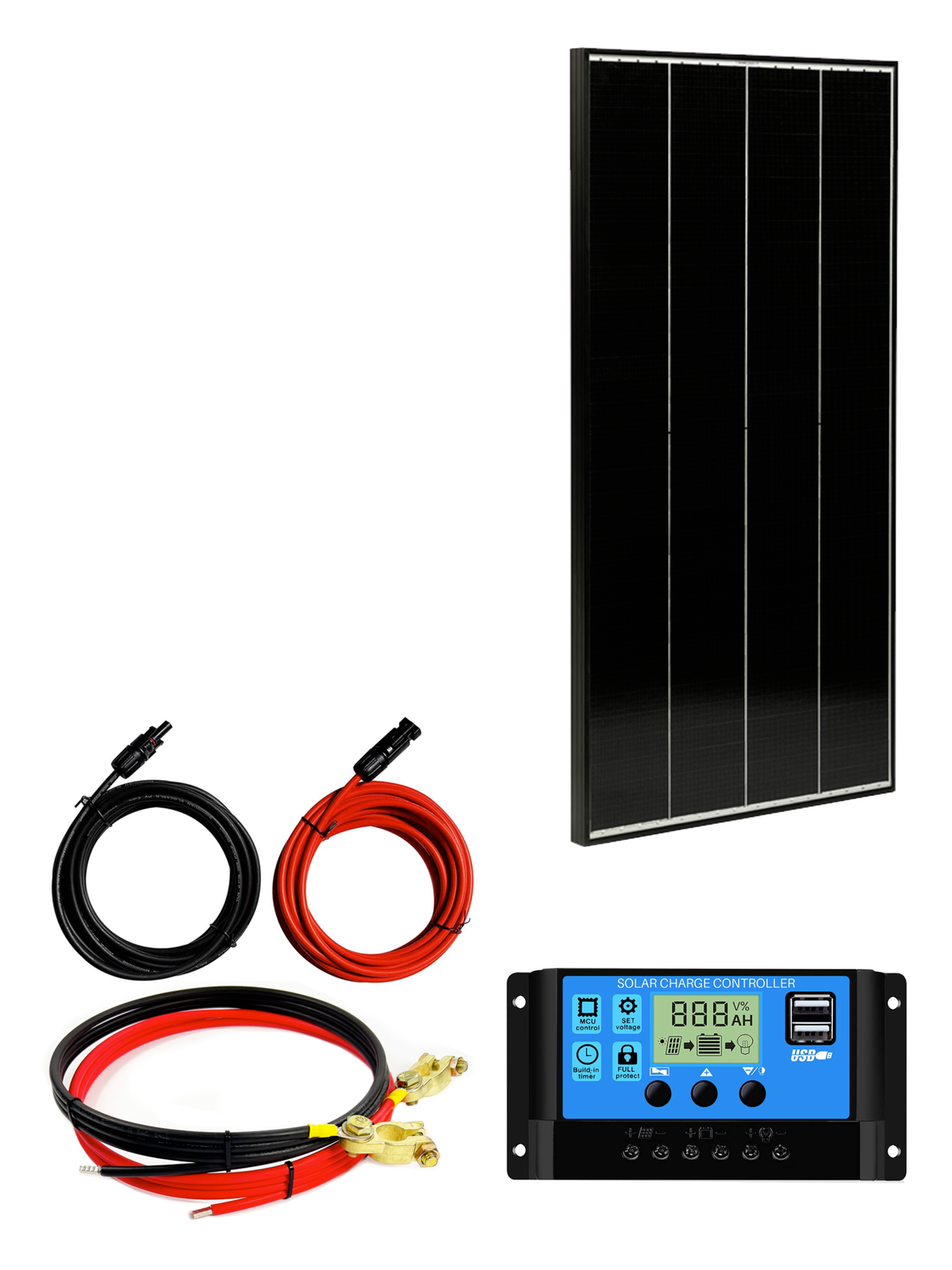 110 Watt Insel - Solaranlage, 12 Volt SET