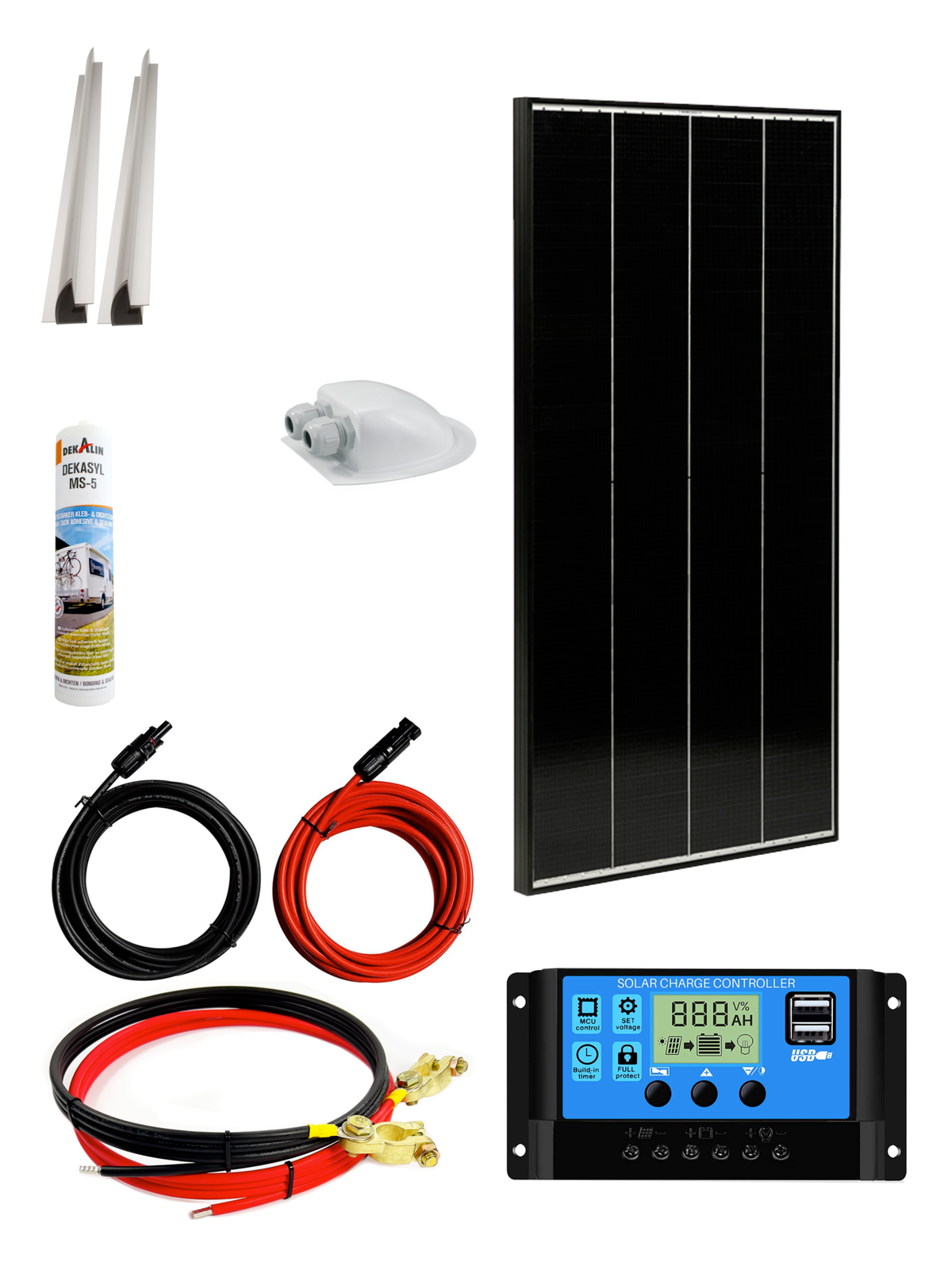 110 Watt Wohnmobil Camping Solaranlage, 12 Volt SET