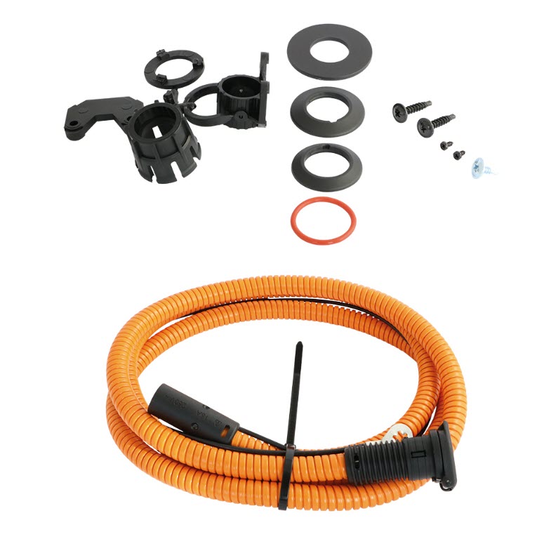 DEFA - 230 VAC MiniPlug Eingangskabel 1.0 m or2, inkl. Einbausteckdose