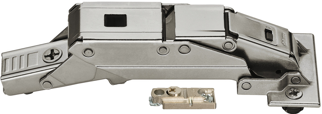 Scharnier 110° ideal für Schranktüren, 8-14mm Wandstärken, mit Dämpfung